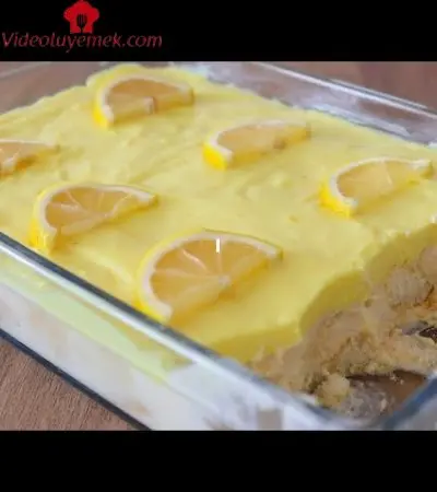 Kaşık Kaşık Anında Bitecek En Kolay Pasta Limonlu Kaşık Pastası Kedi Dili Pasta Tarifi